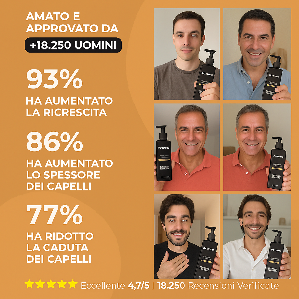 HairBoost - Shampoo Attivatore del Bulbo Pilifero dei Capelli