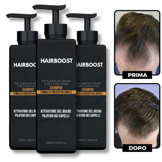 HairBoost - Shampoo Attivatore del Bulbo Pilifero dei Capelli